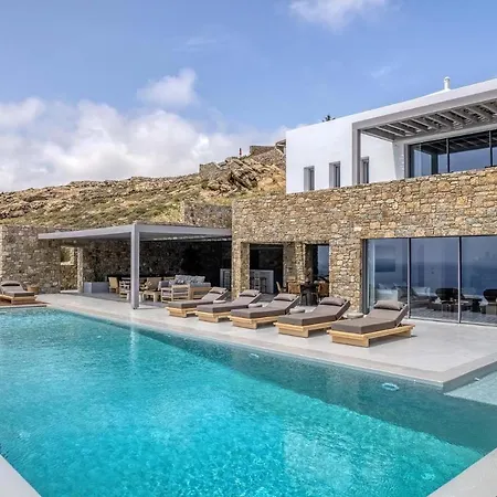 فيلة Astounding Mykonos 6 Bedrooms Brandy Private Infinity Pool Stunning Sea Views Elia *
